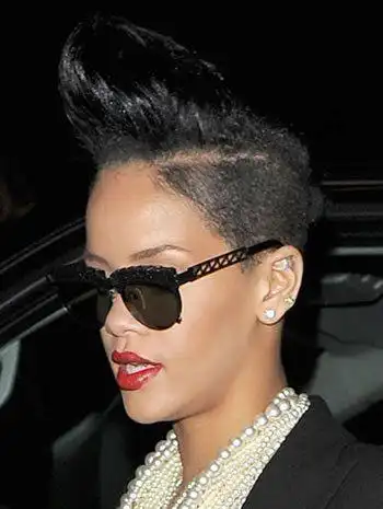 头发两边全平 然后中间像个竖着的长方形一样的发型 是什么发型?