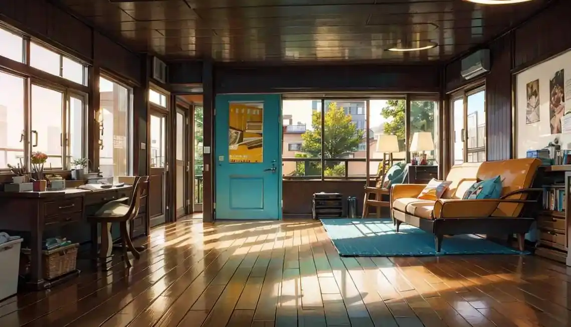 阳光房.#ai绘画 #动漫 #二次元 #场景 - 抖音