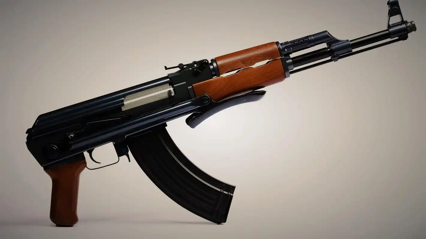 炫酷的ak47突击步枪特写图片桌面壁纸高清