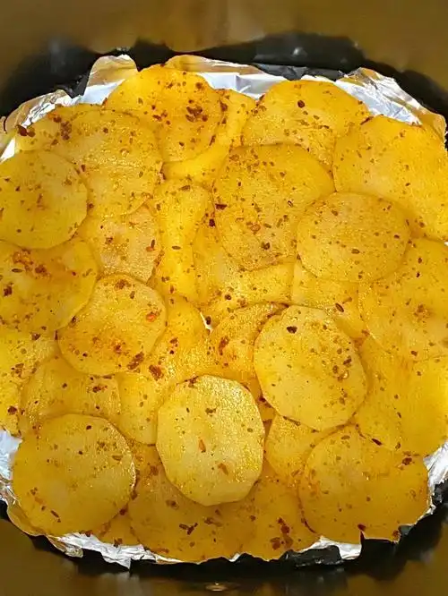 焦香软糯空气炸锅烤土豆片太绝了