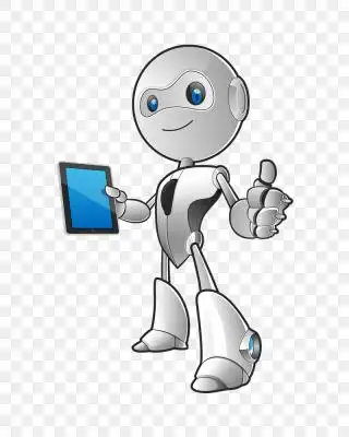 科技感卡通小机器人