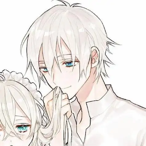 白发的动漫情侣头像 动漫头像图片大全 -【爱个性】