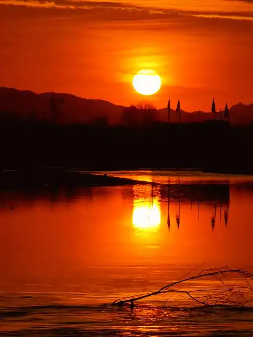 夕阳如画,晚霞如诗!黄河美景就是这么迷人