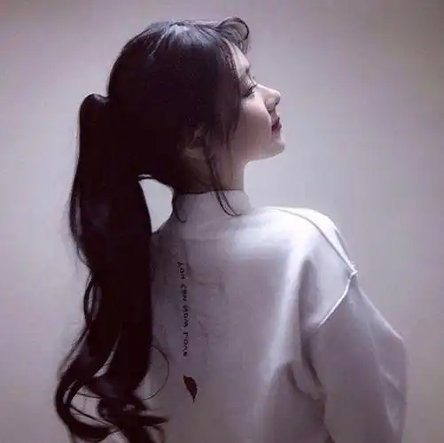 萌萌哒 小可爱 马尾 背影 侧脸 女生头像