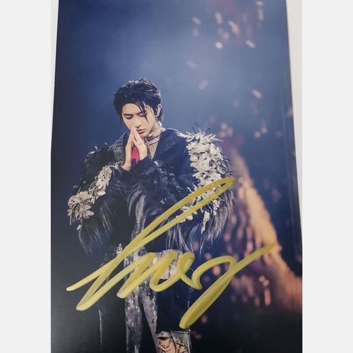 蔡徐坤签名照周边保真蔡徐坤亲笔签名无印刷七夕学生礼物送闺蜜