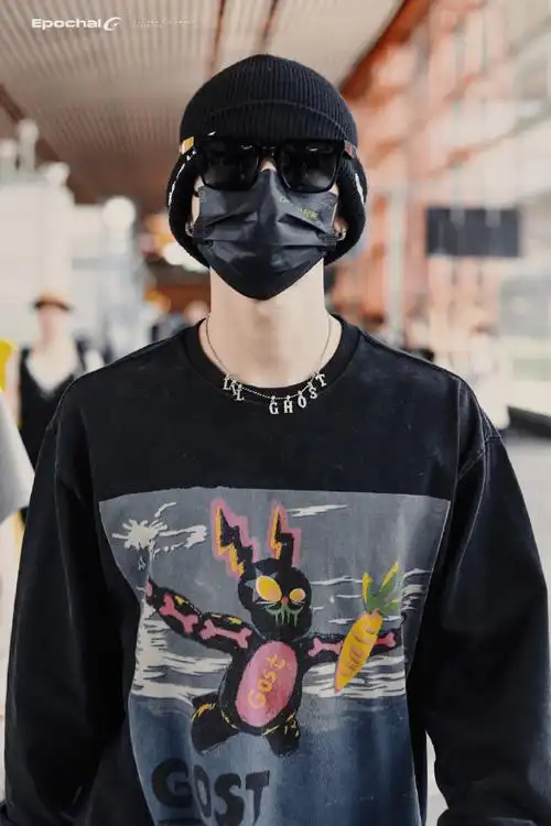 小鬼墨镜毛线帽