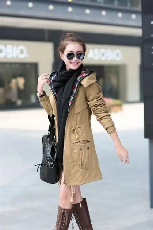 搭配劲减淡季狂甩风衣纯色2014秋季军绿xxl韩版现货橘 色卡其风衣