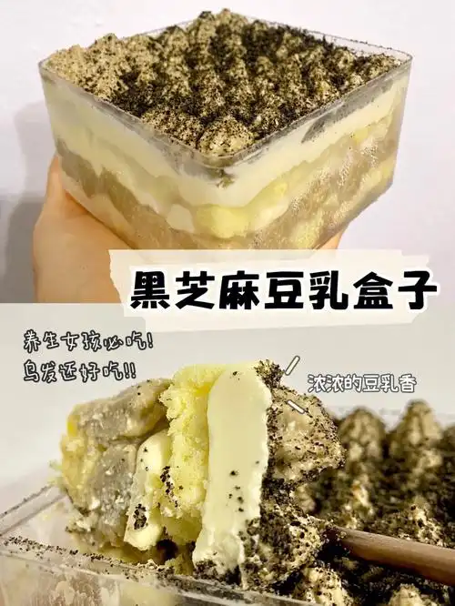 完美配方92黑芝麻豆乳盒子养生甜点