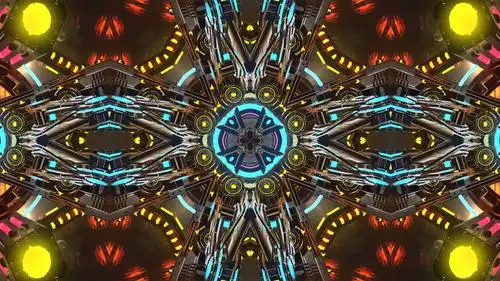 4k精品炫酷3d舞台机械风格视频背景