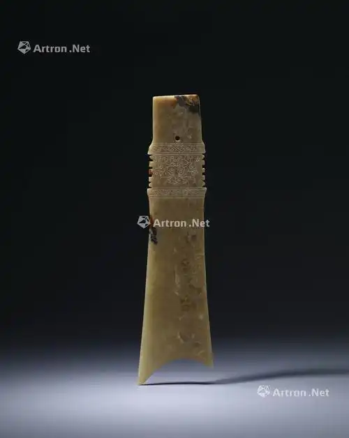 【龙山文化 黄玉兽面纹牙璋】拍卖品_图片_价格_鉴赏_玉石器其它_雅昌