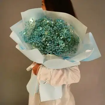 尤其你说的满天星彩色的都挺漂亮的,男生一般只要你送礼物,他就喜欢