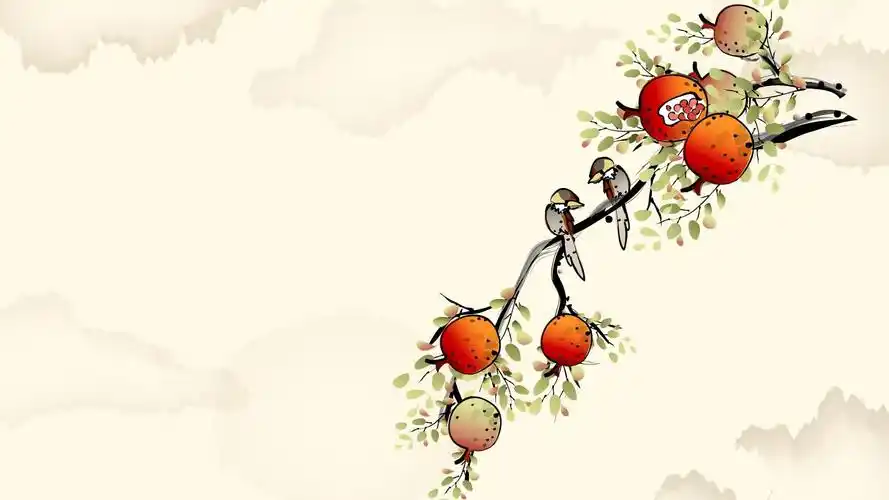 中国风水墨画矢量图片壁纸 21 1920*1080