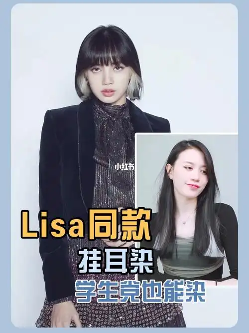学生党上岸发色lisa同款挂耳染