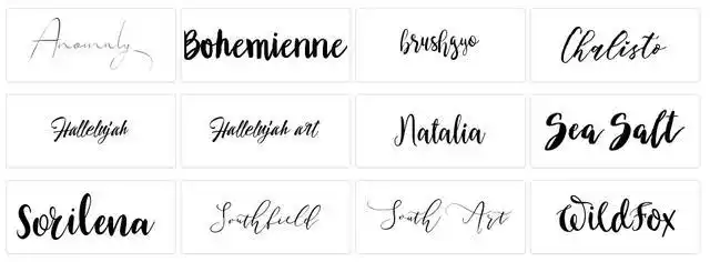 cpinw com/)提供英文书法字体,手写字体和花体英文等在线转换生成器