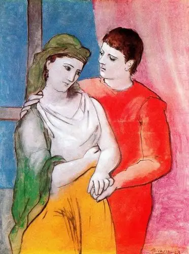 毕加索1923 年作品《情人》