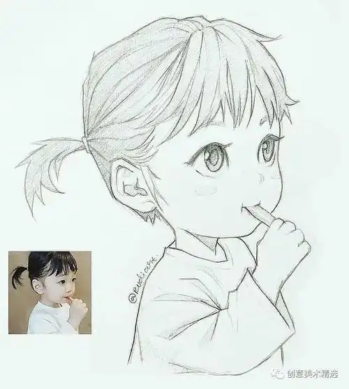 生动形象的动漫风人物速写铅笔画也可以很有趣