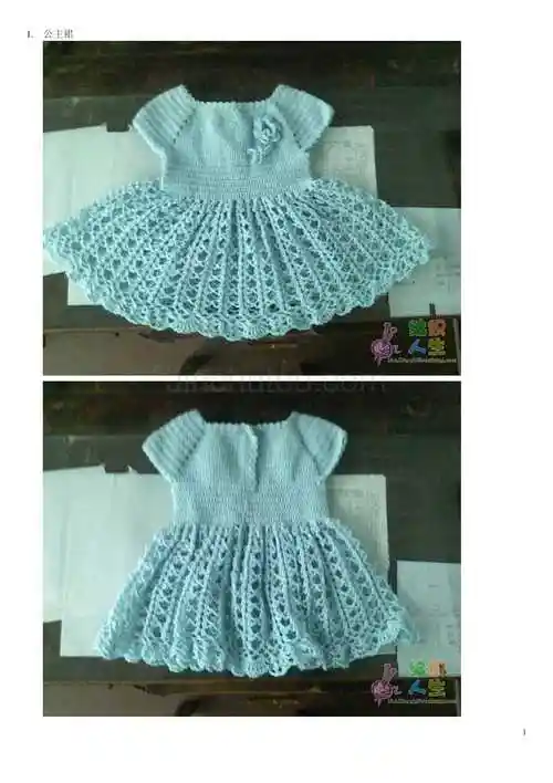 diy儿童裙子编织图片与教程