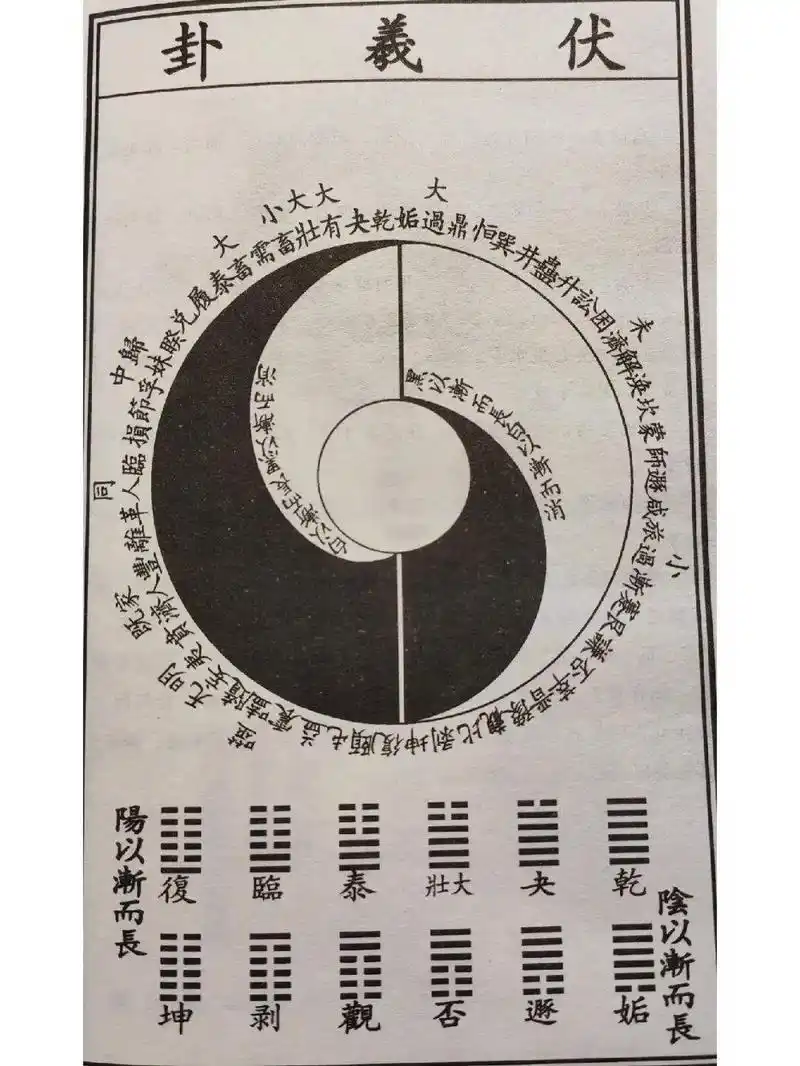 道教的标志是由太极图和八卦图组合而成 太极图给人