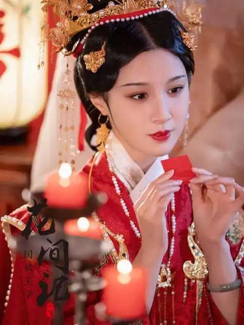 明制新娘汉婚出嫁汉服婚纱照