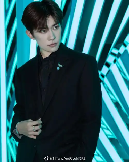 蒂芙尼全球品牌代言人@tfboys-易烊千玺佩戴蒂芙尼schlumberger高级
