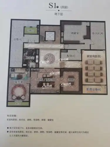 北京九章别墅6室4厅6卫户型图-北京楼盘网