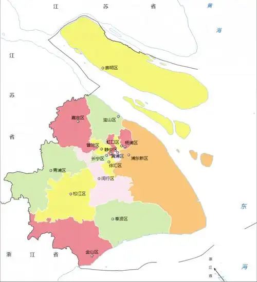 上海市奉贤区行政区划地图