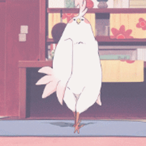 插画小鸡搞笑跳舞可爱斗图gif动图_动态图_表情包下载_soogif