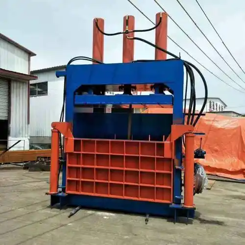 【;立式废铁打包机废铝合金不锈钢压缩捆包机废金属压包机现货供应