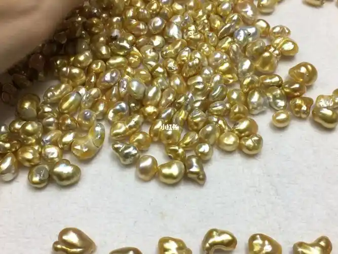 野生海水珍珠南洋金珠天然无优化