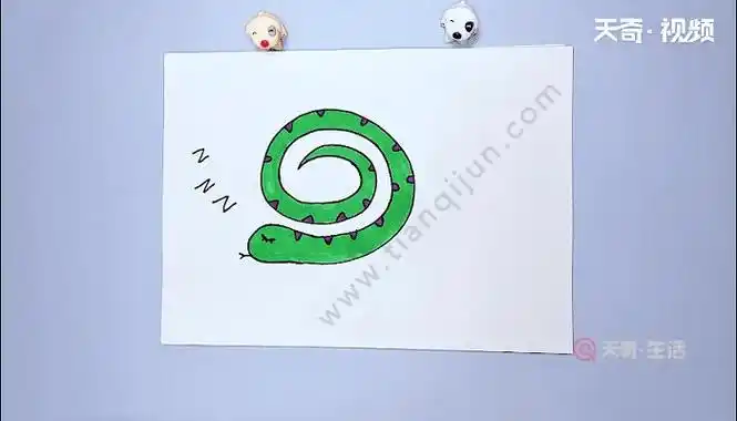 冬眠的蛇简笔画冬眠的蛇简笔画