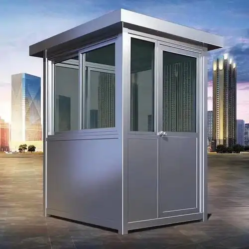 密云不锈钢岗亭 门卫 保安 工地执勤不锈钢岗亭 正德顺通zd-gt005门卫