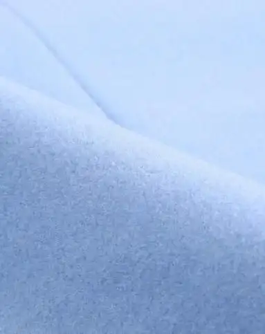 粉蓝色翻领双排扣o型中长款外套