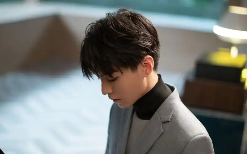 一键举报 上一张 下一张 简介 王俊凯灰色西装写真桌面壁纸,他有着