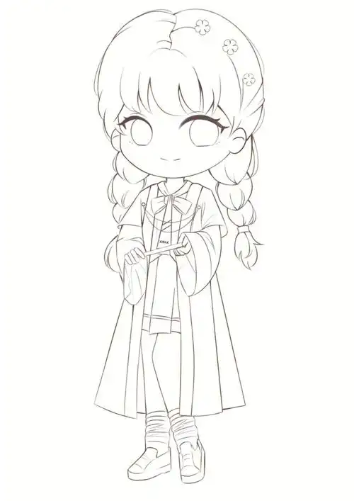 明天上色,#画画  #q版  #q版人物