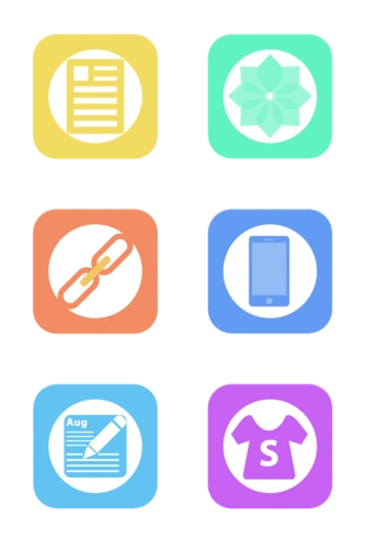 彩色图标大全素材图片