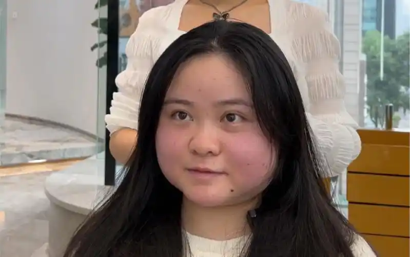 圆脸必看,选对适合的发型,胖女孩也有春天-成都造型师陈本馨-成都造型