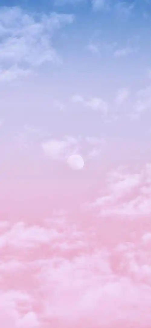 天空渐变粉色云朵