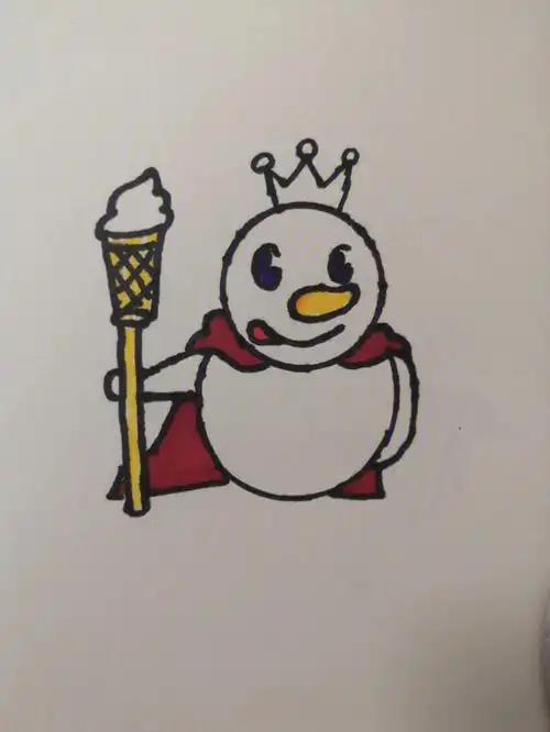 简笔画蜜雪冰城甜蜜蜜