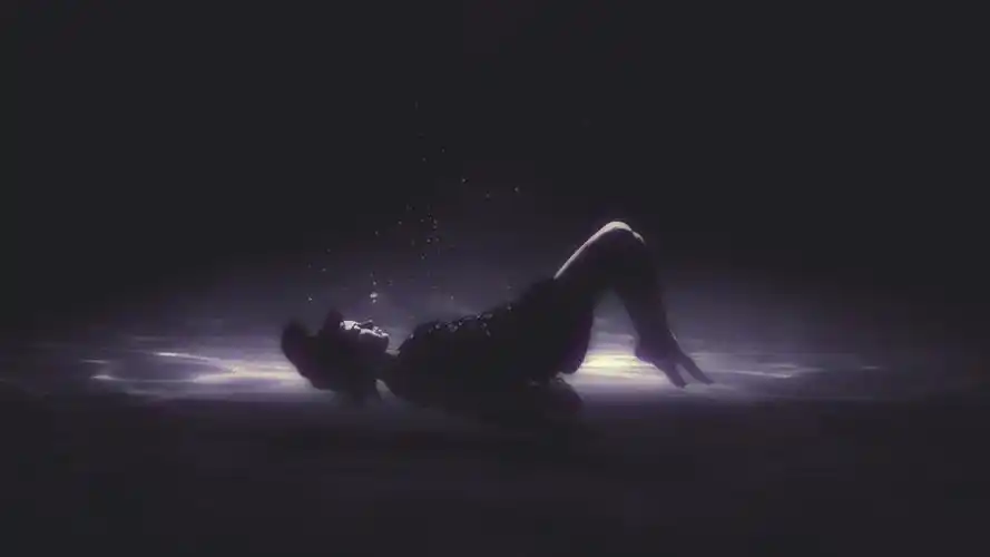 人物美女霓虹灯颜色黑色漂浮的womenneonblackfloating壁纸图片