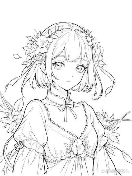 分享漫画卡通的黑白线稿图