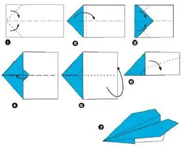 幼儿怎么折纸飞机图片大全图片步骤图片