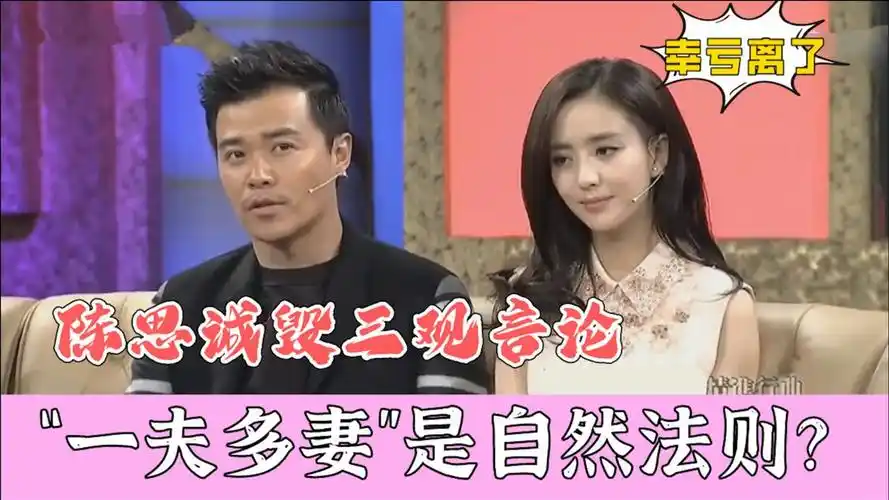 陈思诚言论多毁三观称一夫多妻是自然法则幸亏佟丽娅跟他离了