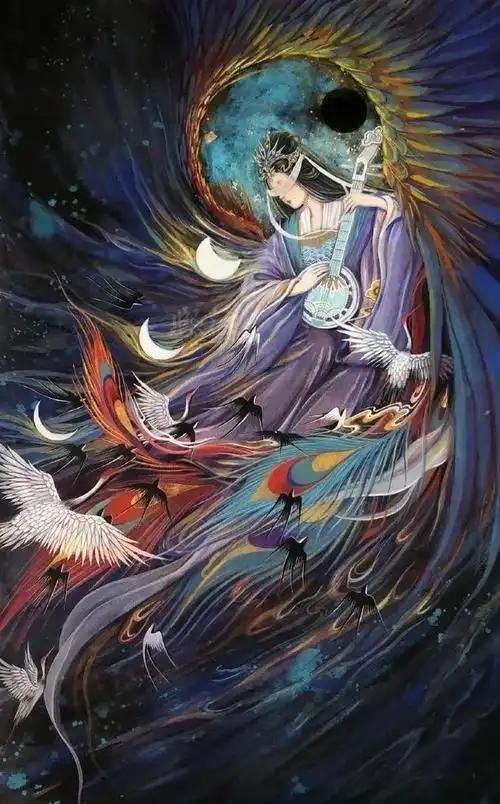 好撩人的眼神啊,她笔尖下的女妖,个个美成凡间精灵!