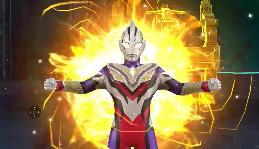 奥特曼宇宙英雄特利迦特写炫酷必杀技