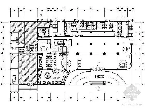 分享酒店大堂休息区平面布局图资料下载