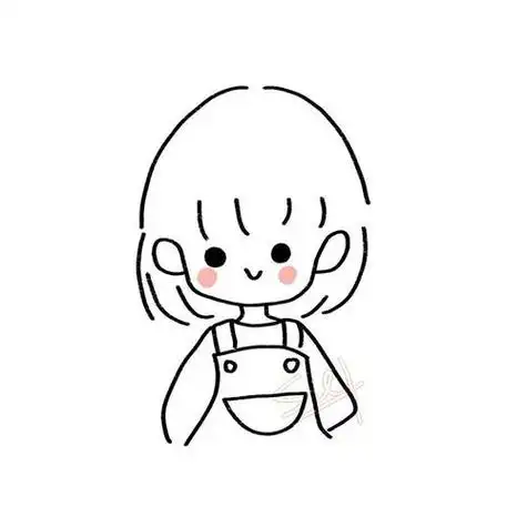 可爱动漫短发女孩简笔画可爱简单女孩简笔画可爱女孩简笔画卡通可爱
