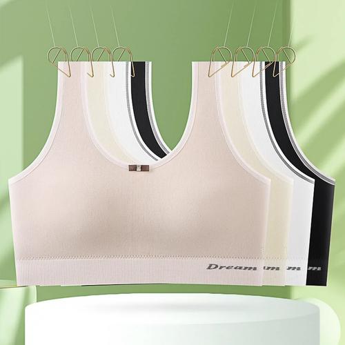 日系字母蝴蝶结美背背心裹胸初中高中学生青春发育期抹胸内衣少女