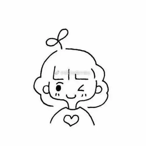 简笔画卡通人物ins