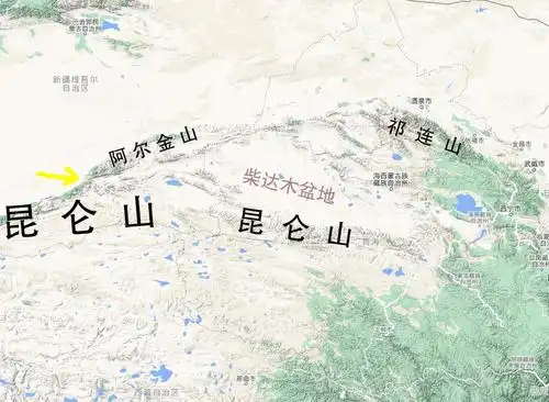 昆仑山和阿尔金山的分界线探秘_地图_云旅游网