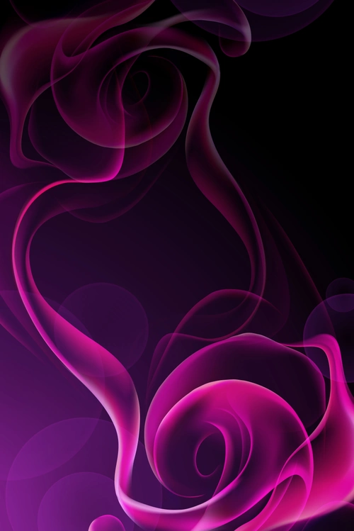 炫彩流线光效商务科技矢量海报背景图